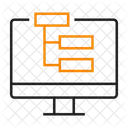 Mapa Do Site Diagrama Fluxograma Icon