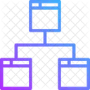Mapa Do Site Hierarquia Estrutura Icon