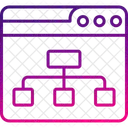 Mapa Do Site Navegador Hierarquia Ícone