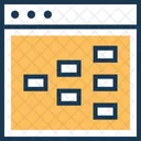 Mapa Do Site Fluxo De Trabalho Layout Icon