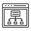 Hierarquia Fluxograma Fluxo De Trabalho Ícone