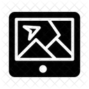 Navegacion Mapa En Linea Icono