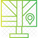 Mapa Lcd Ubicacion Icono