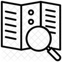 Mapa Topografico Agrimensura Mapa Y Lupa Icono