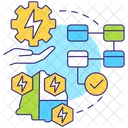 Mapa del viaje energético  Icono