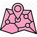 Mapa Ferroviario Ferrocarril Mapa Icono