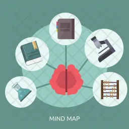 Mapa mental  Icono