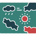 Mapa Meteorologico Mapa Meteorologico Carta Atmosferica Ícone