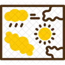 Mapa Meteorologico Mapa Meteorologico Carta Atmosferica Ícone