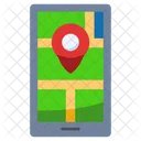 Mapa Movil Pin De Ubicacion Mapa Icon