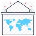 Mapa Mundial Globo Mapa Ícone