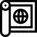 Mapa Mundial Globo Mapa Ícone