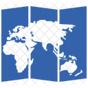 Mapa Mundial De Papel Mapa Mundial Mapa Ícone