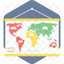 Mundo Mapa Localizacao Ícone
