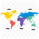 Mapa Mundial Mapa Grafico Ícone