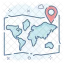 Localizacao Internacional GPS Navegacao Ícone