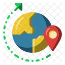 Mundo Mapa Tour Ícone