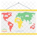 Mapa Mundial Mapa Terra Ícone