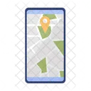 Celular GPS Mapa Ícone