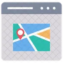 Mapa On Line Mapa Pin Icon