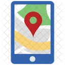 Pin De Mapa Movil Navegacion Movil Navegar Icono