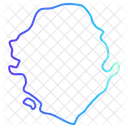 Mapa de serra leoa  Ícone