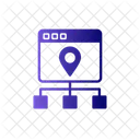 Mapa del sitio del navegador  Icono