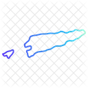 Mapa de timor leste  Ícone