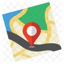 Hoja De Ruta Direccion Mapa Icono