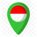 Mapas Point Indonesia Pin Localizacao Ícone