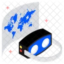 Conexao Web Localizacao Ícone
