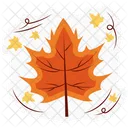 Maple Leaf Sticker Icon