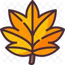 Maple Leaf Autumn Fall Icon