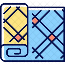 Maple leaf tartan pattern  Icon