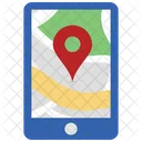 Mappa Pin Mobile Navigazione Mobile Navigazione Icon