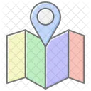 Maps Lineal Color Icon Icon