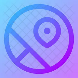 Maps Circle Flag Icon