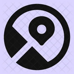 Maps Circle Flag Icon