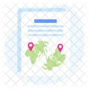 Maps File Document Icon