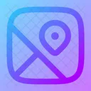 Maps Square Location Place Icon