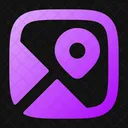 Maps Square Location Place Icon