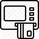 Maquina ATM Transferencias Cartao Ícone