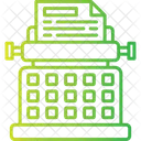 Maquina De Escrever Antiguidade Personagens Ícone