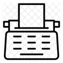 Maquina De Escribir Icono