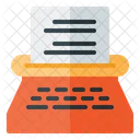 Maquina De Escribir Escritura Copiar Icon