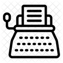 Maquina De Escribir Redactor Componer Novela Icono