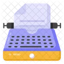 Maquina De Escribir Redactor Componer Novela Icono