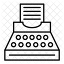 Maquina De Escribir Icono