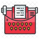 Maquina De Escribir Redactor Icono