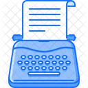 Maquina De Escribir Escritor Prueba Icon